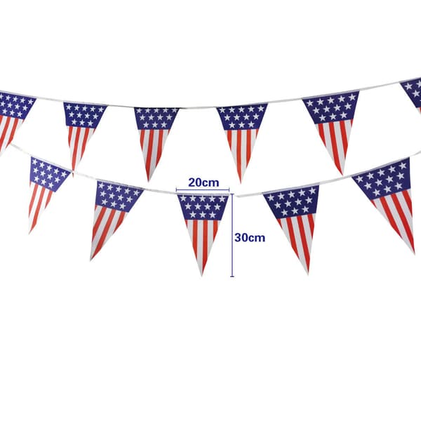 10m/30 Amerikanske flagg, festflagg dekorative tilbehør