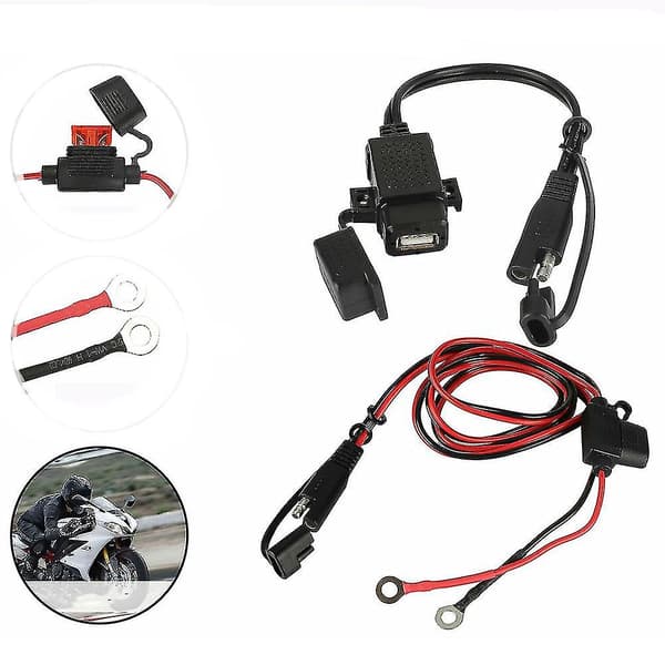 Motorsykkel SAE USB-lader til SAE USB-kabeladapter Rask