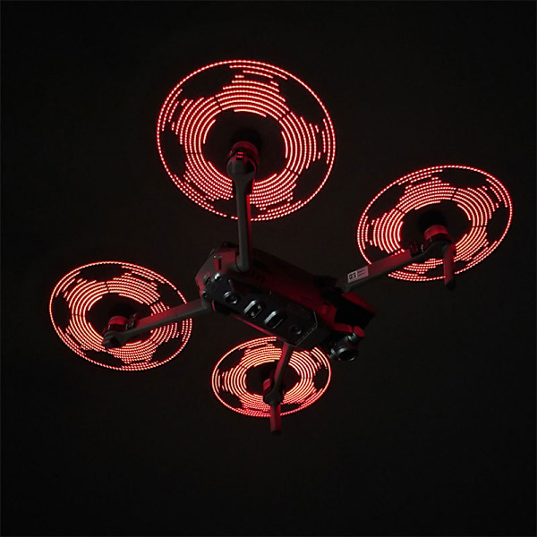 2 Propellrar Kompatibla med LED-blixtljus, RC Drönarpropellerblad Snabbkoppling CW och CCW Uppladdningsbar Prop