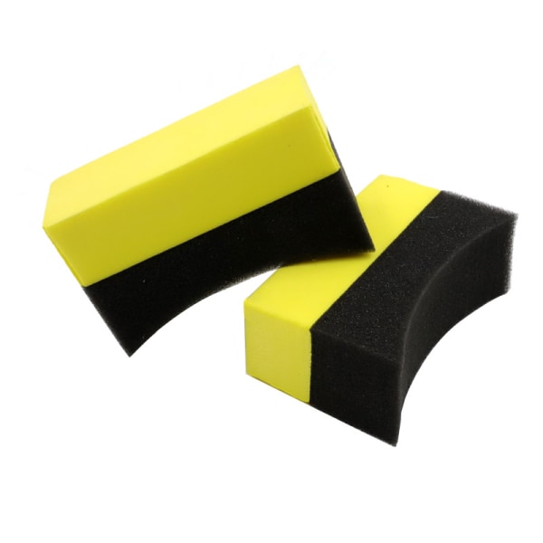 （10x6x4cm）Car Cleaning Sponge 7 Pcs Curved Car Tire Washing Spong