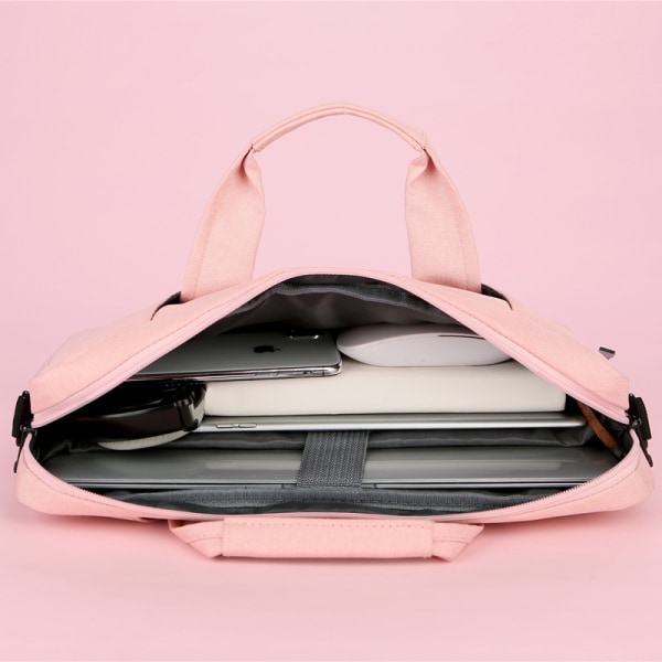 Sort Laptop Taske Enkeltdel 15 Tommer Vandafvisende Notebook Pose