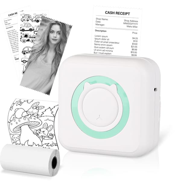 Bluetooth trådlös bärbar mobil skrivare