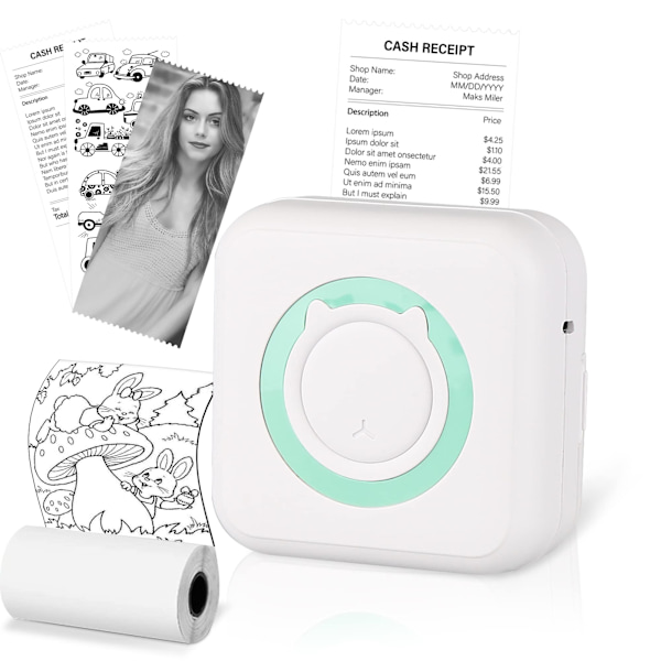 Bluetooth trådløs bærbar mobilprinter