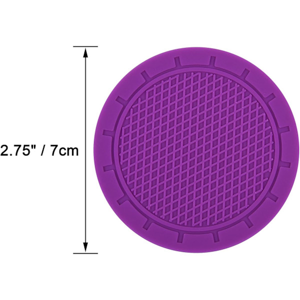 4 stk. Lilla 7 cm Bilcoaster, Antislipp Universal Bilinteriør