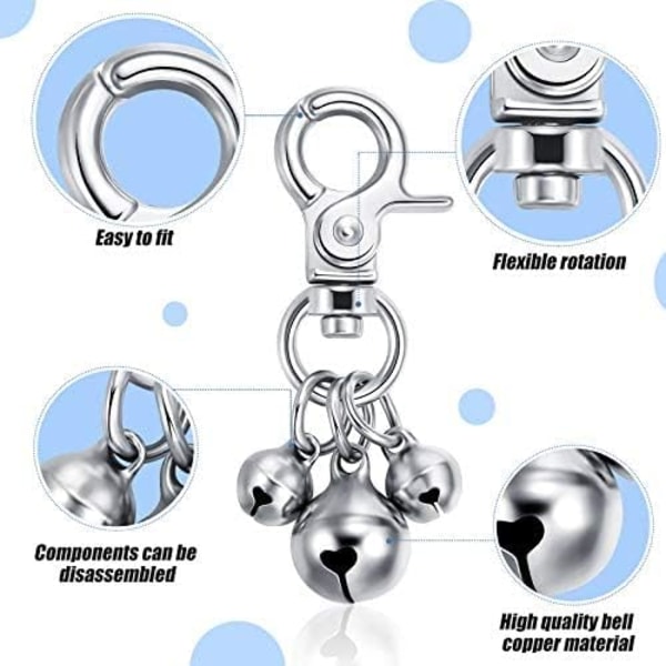 6 stycken Pet Bells for Collars Nyckelring Dog Bell of Collars Dog B