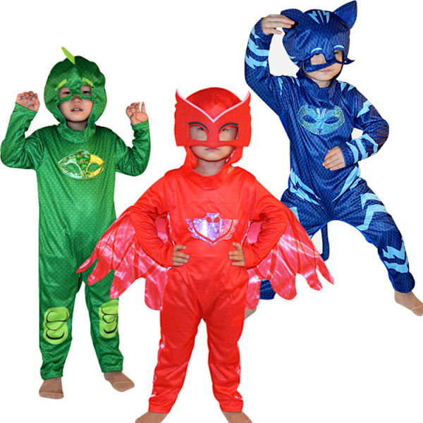 Catboy Klassisk Toddler PJ Masks Kostym, XS, Blå (kolla storleksguide)