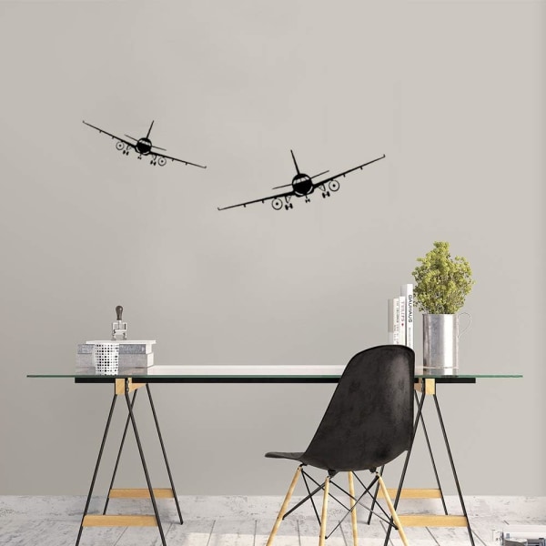 2 stycken flygplansväggdekaler, DIY flygplansväggdekaler