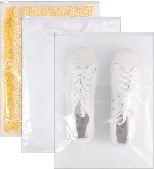 50 x 40 x 30 cm resealable klädväskor för resor, plastblixtlås