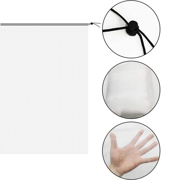 2 stk. Insektenet Beskyttelse Fint Masket Have Netting Planter Frugt