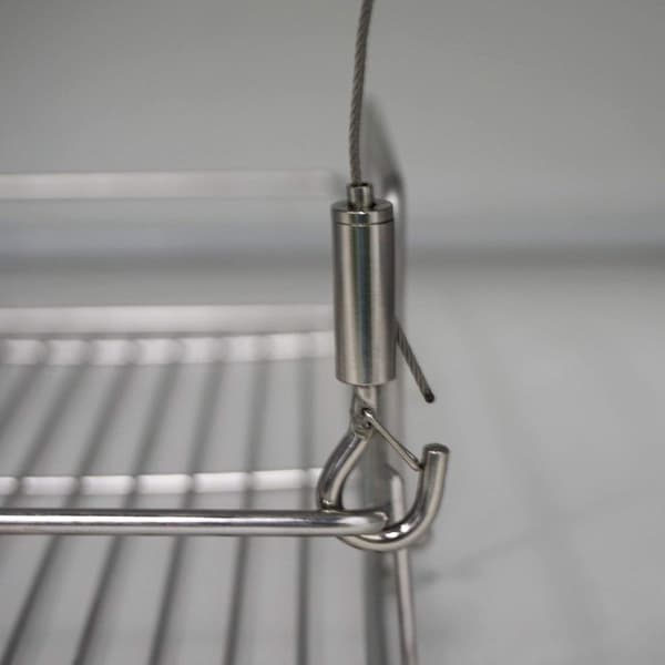 2 Set (1,5 mm * 2 m) Justerbar Bildhängande Tråd med 2 Krympslangar