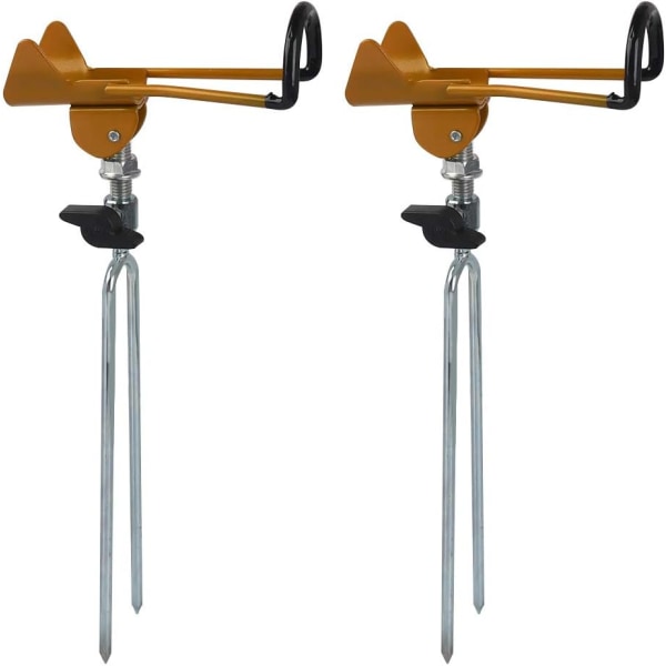 2 stk. Fiske Stang Holder i Rustfritt Stål 360° Justerbar Fiske
