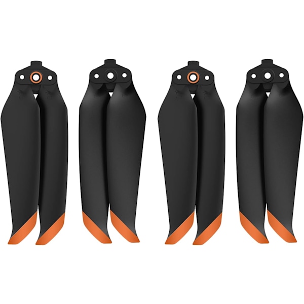 (2 Par Orange) Kompatibel 7238F Lågbruspropeller för DJI Mavic Air 2/ Mavic Air 2S Drönarpropellrar Snabbkoppling Pr