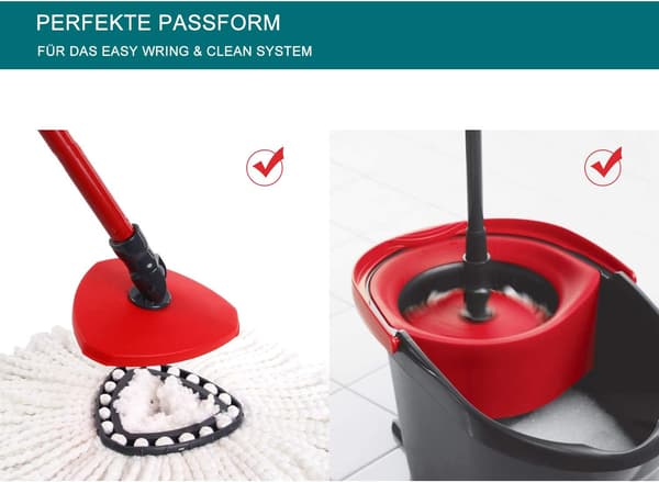 EasyWring & Clean Mop Hoder - 3-pak - Ekstra tykke