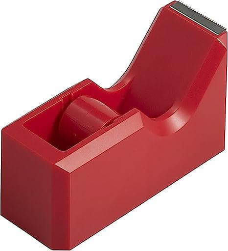 Fargerik skrivebordsdispenser - rød