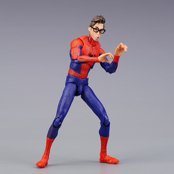 SV ACTION Spider-Man: Into the Spider-Verse Fet Peter Parker Actionfigur Modell
