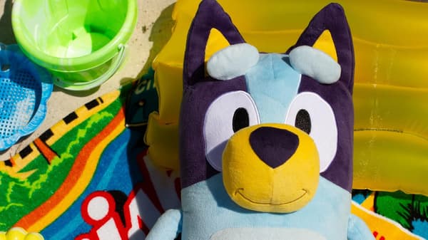 11 tommer høj blød og nuttet blå bamse