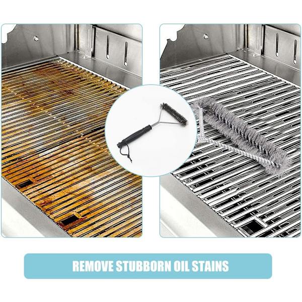 Grillbørste, Grillrengøringsbørste, Trekantet Grill