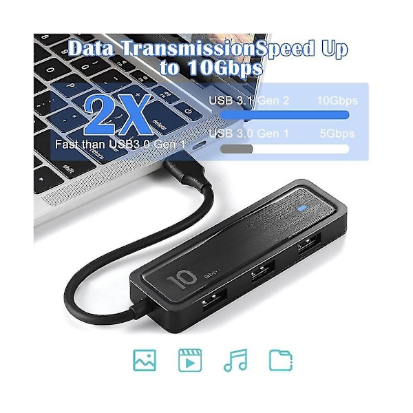 10gbps Type C - USB 3.2 -sovitin, kannettava nopea siirto 6 in 1