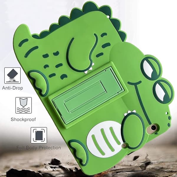 Dinosaur Beskyttelsesetui for Barn, Passer til iPad 9,7 tommer
