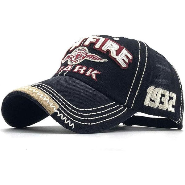 Vintage Baseball Cap Menn Spark Letters Cap Snapback Hip Hop Flat