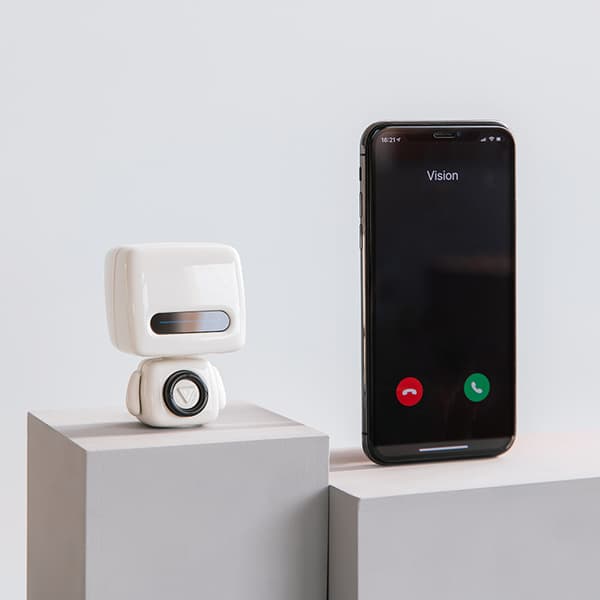 1 Bluetooth-høyttalere Mini Søt Robot Bærbar Trådløs Bluetooth