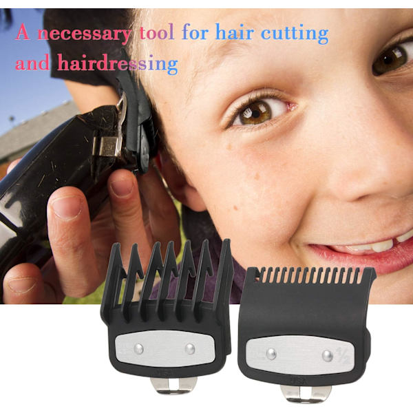 2 st 1,5 mm/4,5 mm Klippguidekam Hårtrimmer Begränsningskam
