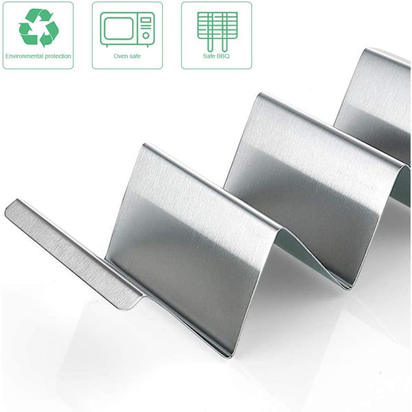 2-pak Taco Stativ Holder Taco Holder Rustfrit Stål Taco