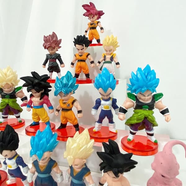 Dragon Ball Z 16-delt Actionfigur Sæt, 3-tommer Samleobjekter til Kagepynt & Gaveposer