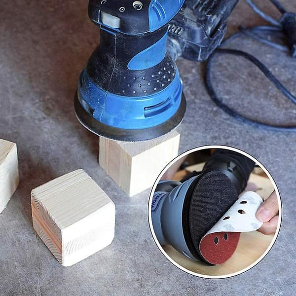 Slippapper 125 mm Slipkorn 100 – 40 stycken 8 hål