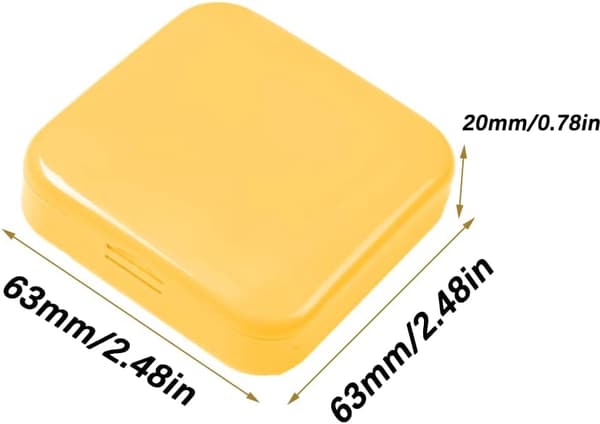 2 st Medicinförvaring, bärbar medicinförvaring, mini plastmedicinförvaring