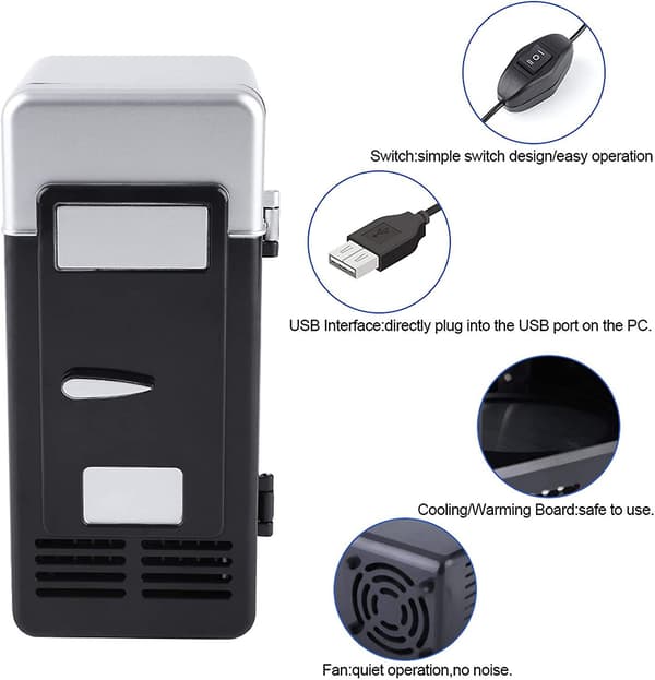 Led Mini Usb Køleskab Bærbar Usb Køleskab Drikke Bevera