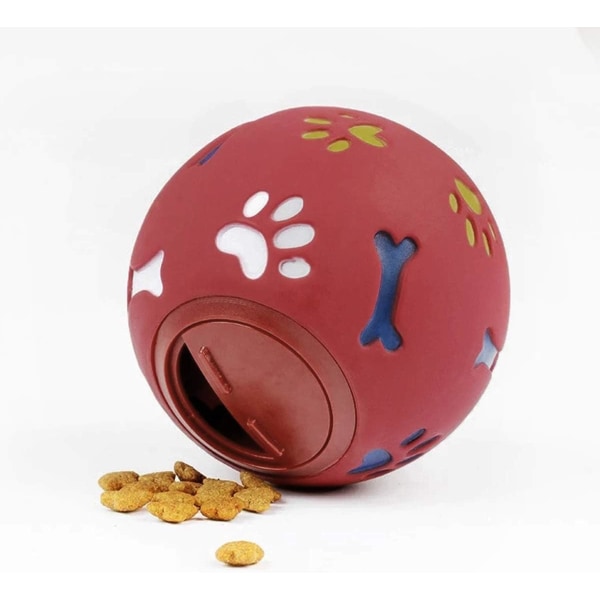 2st Interaktiv leksakshundboll godisdispenser gummibollshund