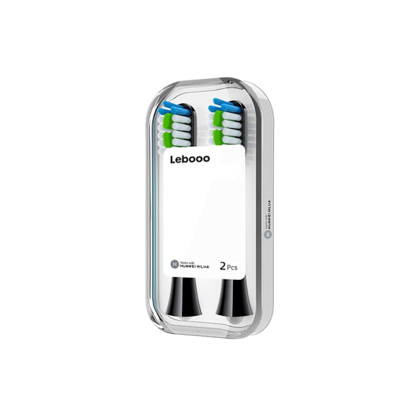 HiLink Lebooo Sonic Elektrisk Tandborsthuvud Ersättning för Tandvård 2PCS/Pack Svart