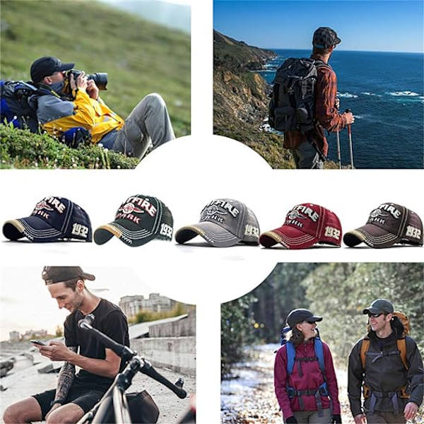 Miesten ja naisten retro-baseball-lippis, unisex, säädettävä metallilukko
