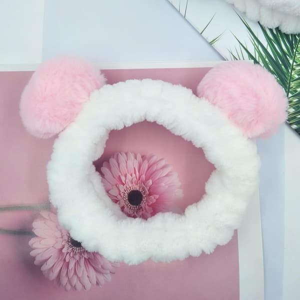 2 Makeup Pandebånd, Vask Panda Ansigt Pandebånd, Blød Spa