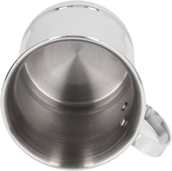 1 stk (Klassisk Sølv) Cocktailmugge i Rustfritt Stål, 400 ml, Holder
