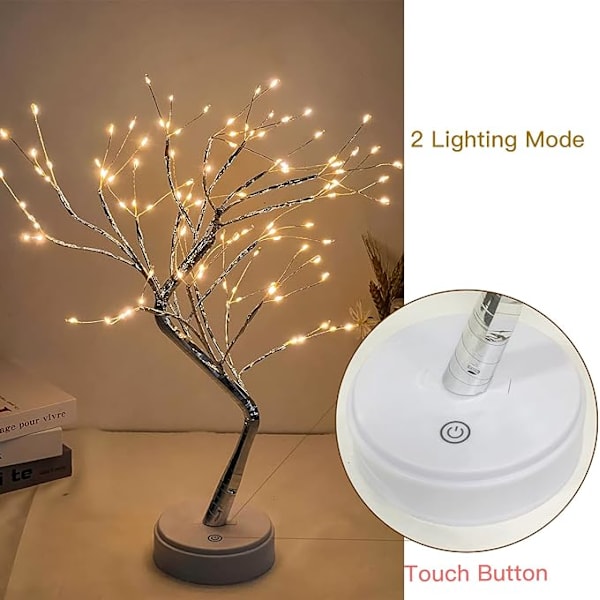 1 x Varmt Vit LED Trädbelysningsremsa, Inomhus LED-lampor, USB