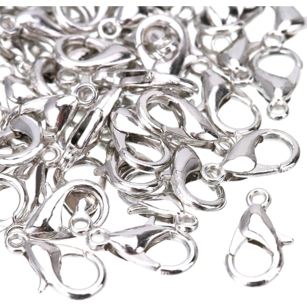 smyckestillbehör hummerlås (förpackning om 100) silver