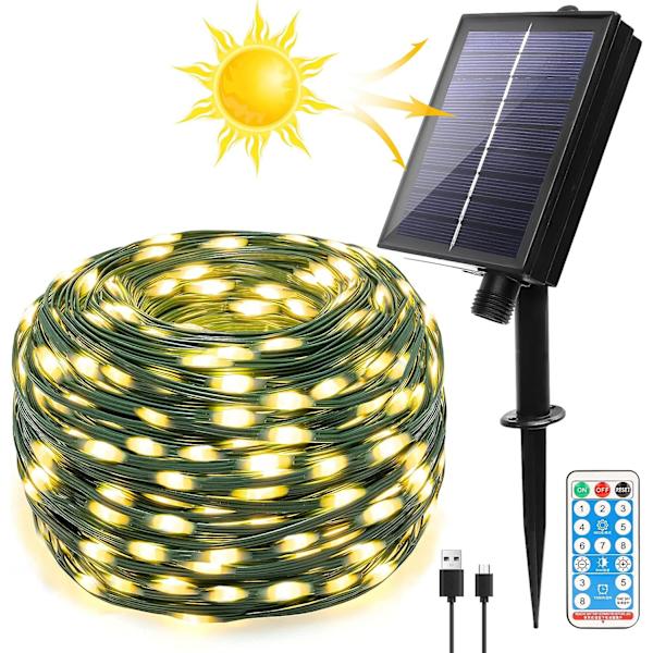 Solcellsbelysning för utomhus, 22M 200 LED solcellsbelysning för utomhus