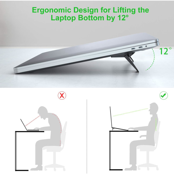 Mini Laptop Stativ, Vikbart Laptop Stativ, Passar De Flesta