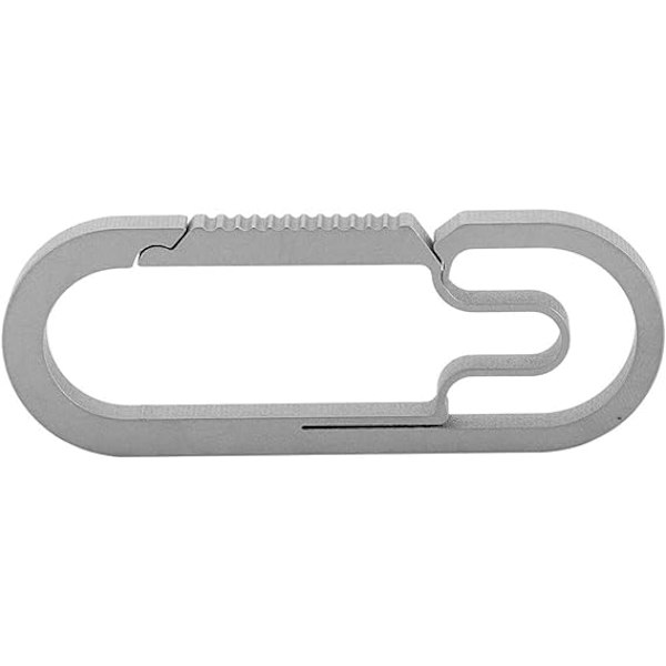 1 stk. nøglering nøglering titanium legering åben sløjfekæde