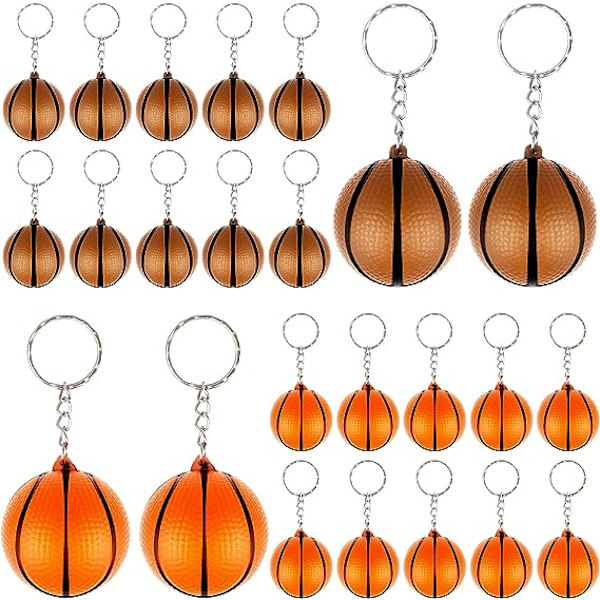 24 kpl Mini Koripallo Avaimenperä Koripallo Tarjoukset Avaimenperä