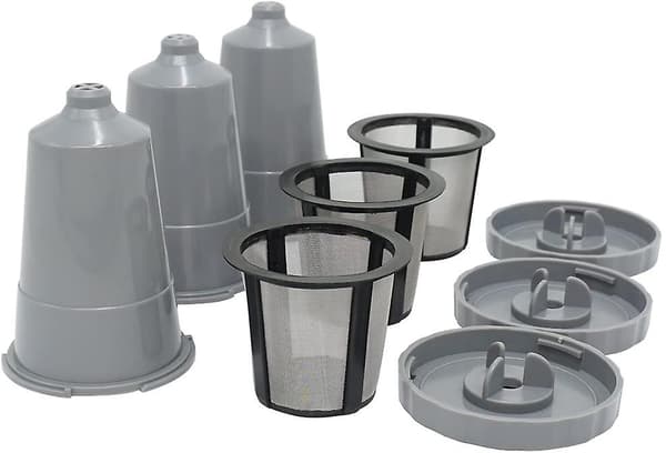 3 X Reservedeler for Keurig My K-cup Gjenbrukbar Kaffe Filter Full 3 Sst Passer B30 B40 B50 B60 B70 Serie