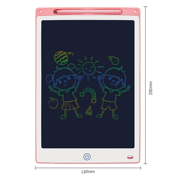 12 Tommer Farverig LCD Skrivetablet til Børn og Voksne Velegnet