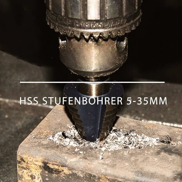HSS Metal Trin Drill Bit 5-35mm Professionel Titanium Kegle Drill