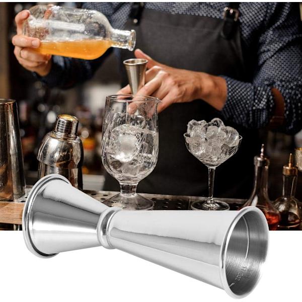 1 cocktail shaker dobbelt hoved måleglas blandestik værktøj