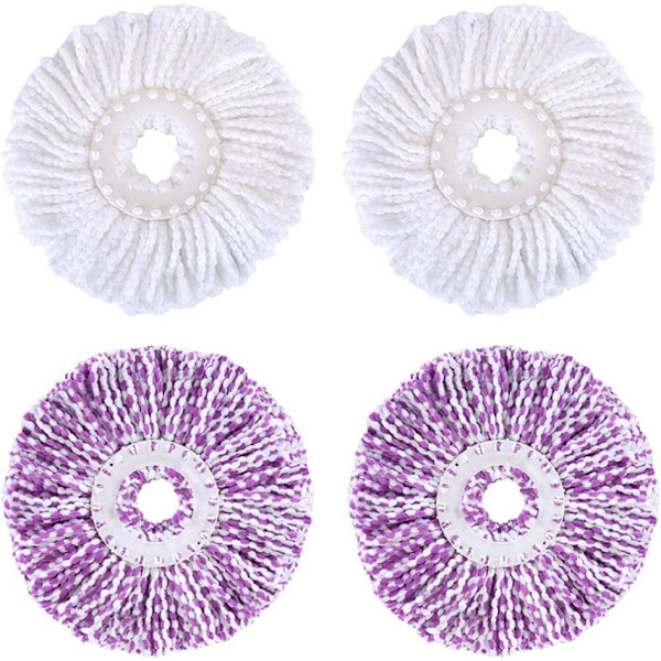 4 stk. Mopphode Spin Mopp Mopphoder Mikrofiber Erstatning Mopp