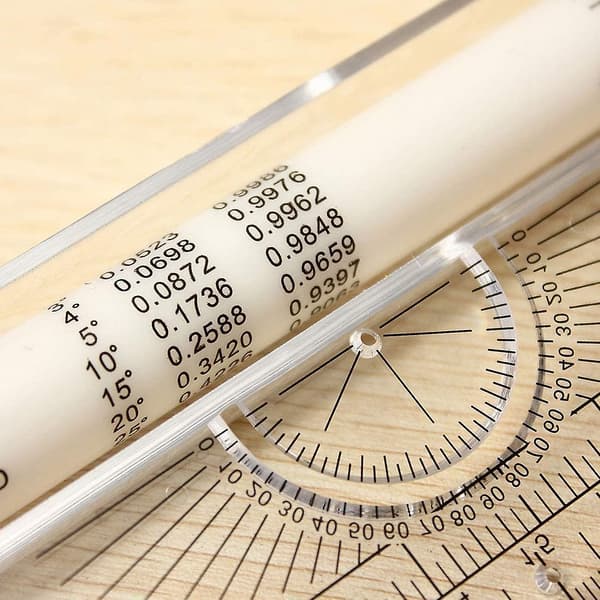 Parallel Drafting Ruler Rolling Ruler med Protractor Plastlinjal Drafting Tool for Engineer