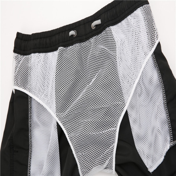 M strandbyxor sport casual med inre mesh tre