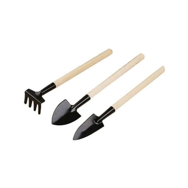 Bärbar Mini Trädgårdsredskap Kit Liten Spade Hacka Trädgårdsarbete Verktyg